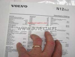 Volvo N12 6X2 -tekniset tiedot, esite