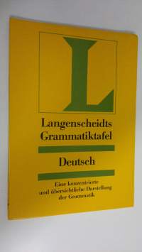 Langenscheidts Grammatiktafel Deutsch : Eine konzentrierte und ubersichtliche Darstellung der Grammatik
