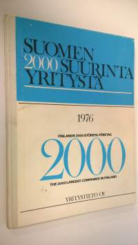 Suomen 2000 suurinta yritystä 1976 : Suomen talouselämän vuosikirja = Finlands 2000 största företag : årsbok för Finlands näringsliv = The 2000 largest companies ...