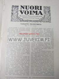 Nuori Voima 1911 nr 17. Suomen koulunuorison äänenkannattaja. Toim. Oskari Mantere