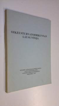 Oikeusturvatoimikunnan lausuntoja