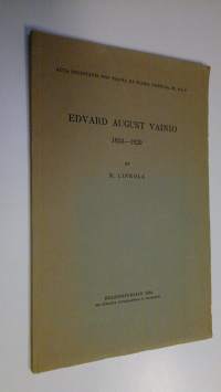Edvard August Vainio 1853-1929