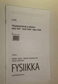 Ylioppilastehtävät ja ratkaisut syksy 2007, kevät 2008, syksy 2008