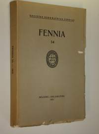 Fennia 54 / 1931 (nro 1-5)