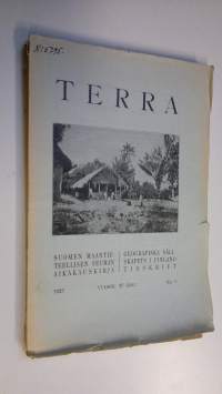 Terra 1925 n:o 1-4 : Suomen maantieteellisen seuran aikakauskirja