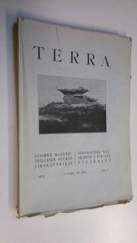 Terra 1928 n:o 1-4 : Suomen maantieteellisen seuran aikakauskirja