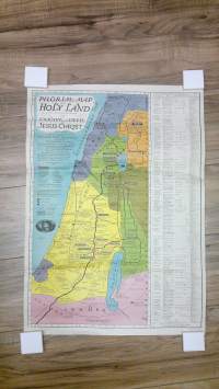 Pilgrim&#039;s map of the holy land for biblical research - The journey&#039;s and deed&#039;s of Jesus Christ including the most important sites from the old and new testament
