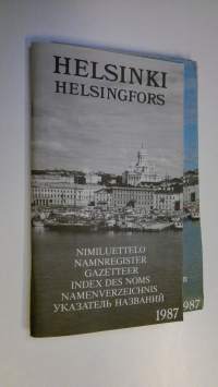 Helsinki nimiluettelo + opaskartta 1:20000 1987