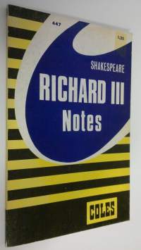 Shakespeare Richard III : notes