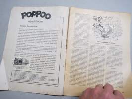 Poppoo 1943 nr 2 - Hymylukemisto -pila- ja ajanvietelukemisto, kuvitusta mm. Erkki Tanttu