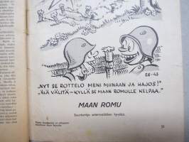 Poppoo 1943 nr 2 - Hymylukemisto -pila- ja ajanvietelukemisto, kuvitusta mm. Erkki Tanttu