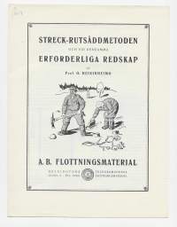 Streck- rutsåddmetoden / Prof O Heikinheimo 1933 kuvitettu  6 sivua
