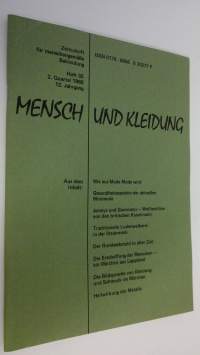 Mensch und kleidung : zeitschrift fur menschengemässe Bekleidung - Heft 35 2. quartal 1988 12. Jahrgang