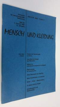 Mensch und kleidung : Zeitschrift für menschengemäße Bekleidung - Heft 34 1. quartal 1988 12. Jahrgang