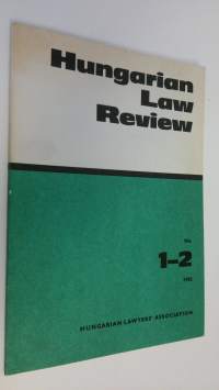 Hungarian law review - No. 1-2 1982