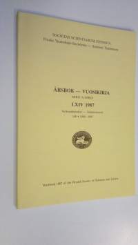 Årsbok - vuosikirja LXIV 1987