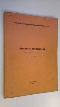 Offentlig hushållning : Nationalekonomi - Grundkurs III