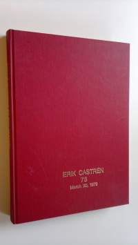 Essays in Honour of Erik Castren Celebrating his 75th birthday March 20, 1979