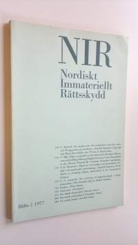NIR Häfte 2 1977 - Nordiskt Immateriellt Rättsskydd