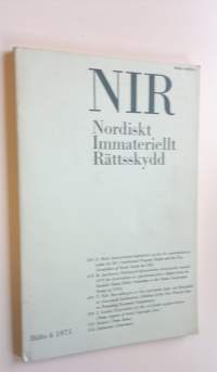 NIR Häfte 4 1975 - Nordiskt Immateriellt Rättsskydd