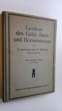 Lexikon des Geld-, Bank- und Börsenwesens