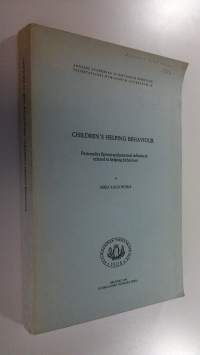 Children&#039;s helping behaviour : personality factors and parental influences related to helping behaviour