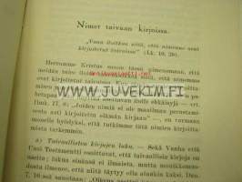 K.E. Salonen / Suomen Lutherilainen Evankeliumiyhdistys kirjasia 5 kpl; &quot;Papin suhde tieteelliseen ramatuntutkimukseen&quot;, &quot;Risti ja usko&quot;, &quot;Kenen nimi 