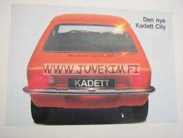Opel Kadett City -myyntiesite