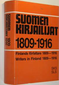 Suomen kirjailijat 1809-1916 : pienoiselämäkerrat, teosbibliografiat, tutkimusviitteet = Finlands författare 1809-1916 : kortbiografier, verkförteckningar, litter...