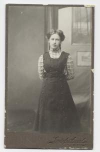 Greta 1910 - visiittikuva ateljeekuva valokuva