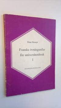 Franska övningsstilar för universitetsbruk 1