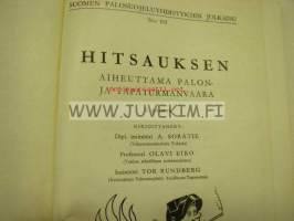 Hitsauksen aiheuttama palon- ja tapaturmanvaara