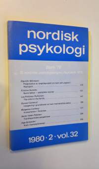 Nordisk psykologi nro 2/1980 vol. 32