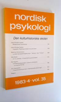 Den kulturhistoriska skolan 4/1983 vol. 35