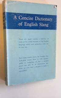 A concise dictionary of english slang