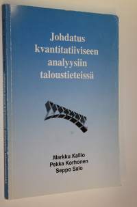 Johdatus kvantitatiiviseen analyysiin taloustieteissä