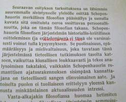 Arhur Schopenhauer ajattelijana ja ihmisenä