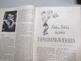 Maailman Joulu 1946 - Arvi A. Karisto Oy joululehti, kirjoituksia ja kuvituksia mm. Anni Polva, Heikki Asunta,  Kalervo Reponen, Riku Sarkola, Teuvo Kauppo