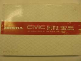 Honda Civic 1984 owner´s manual 
