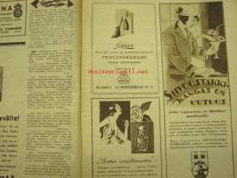 Kotiliesi 1929 nr 22, Kansikuva Ilmari Huitti - Inkeri, Asumistason kohoaminen kaupungeissa, Kahvimyssynäyttely, Kotijuustoista (ja juustomuoteista), Turkistavarat