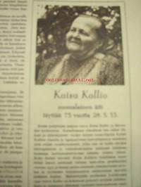 Kotiliesi 1953 nr 11 kesäkuu (keskiaukeamalla kuvia Englannin kuninkaallisista v. 1953 sekä vertailevia historiallisia piirroskuvia)
