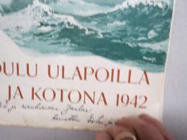 Joulu Ulapoilla ja Kotona 1942 - Suomen Merimielähetysseura joululehti, kansikuvitus ym. Martta Wendelin, sis. kertomuksia