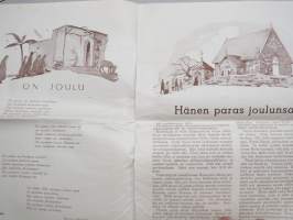 Joulu Ulapoilla ja Kotona 1942 - Suomen Merimielähetysseura joululehti, kansikuvitus ym. Martta Wendelin, sis. kertomuksia