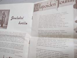 Joulu Ulapoilla ja Kotona 1942 - Suomen Merimielähetysseura joululehti, kansikuvitus ym. Martta Wendelin, sis. kertomuksia