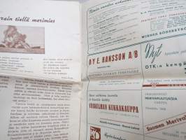 Joulu Ulapoilla ja Kotona 1942 - Suomen Merimielähetysseura joululehti, kansikuvitus ym. Martta Wendelin, sis. kertomuksia
