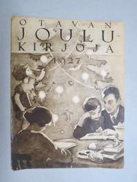 Otavan Joulukirjoja 1927, kansikuvitus Martta Wendelin,  Veli Giovanni - Junnu Menestyy Suomen Kuvalehden asiamiehenä - sarjakuva (piirtänyt A. Tavitz)