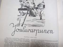 Maan Joulu - Maatalousnaisten Joulujulkaisu 1938 -joulunumero, kansikuvitus Martta Wendelin, kirj. mm. Urho Karhumäki, Kersti Bergroth, Jalmari Sauli, Eeli Jaatinen