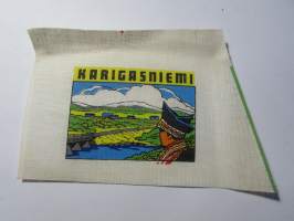 Karigasniemi -kangasmerkki, matkailumerkki, leikkaamaton