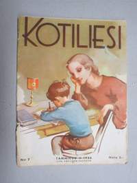 Kotiliesi 1936 nr 2, kansikuva Martta Wendelin, Onnellinen vanki, Kodin töitä ja harrastuksia, Parempia perspektiivejä, Kansantaiteesta ja kotiteollisuudesta, ym.