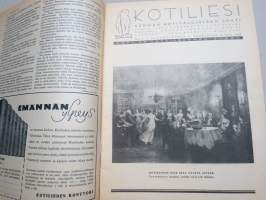 Kotiliesi 1936 nr 2, kansikuva Martta Wendelin, Onnellinen vanki, Kodin töitä ja harrastuksia, Parempia perspektiivejä, Kansantaiteesta ja kotiteollisuudesta, ym.